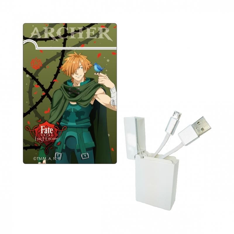 Fate Extra Last Encore Box収納型usbケーブル Android用 アーチャー pアニメストア Fate Extra Last Encore Box収納型usbケーブル Android用 アーチャー pアニメストア
