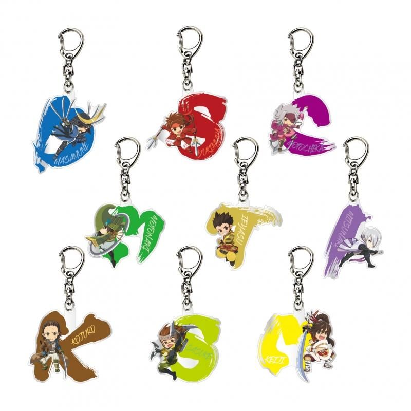 戦国BASARA トレーディングイニシャルアクリルキーホルダー 全9