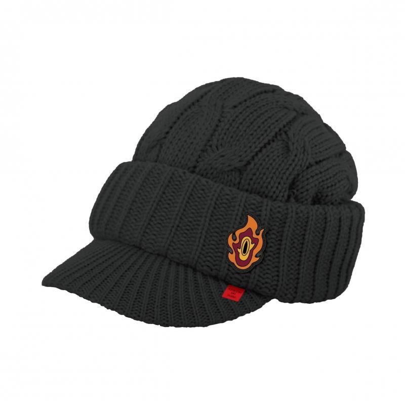 稀少/廃番【マークアンドロナ】フェルト パッチ ロゴ リボン ニット帽 赤×金 Bebro online store - / ニット帽（ワッチ） / NW