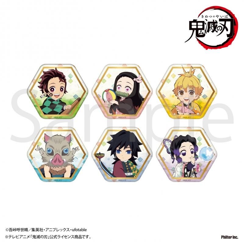 鬼滅の刃 トレーディング艶缶バッジ 全6種 - Pアニメストア