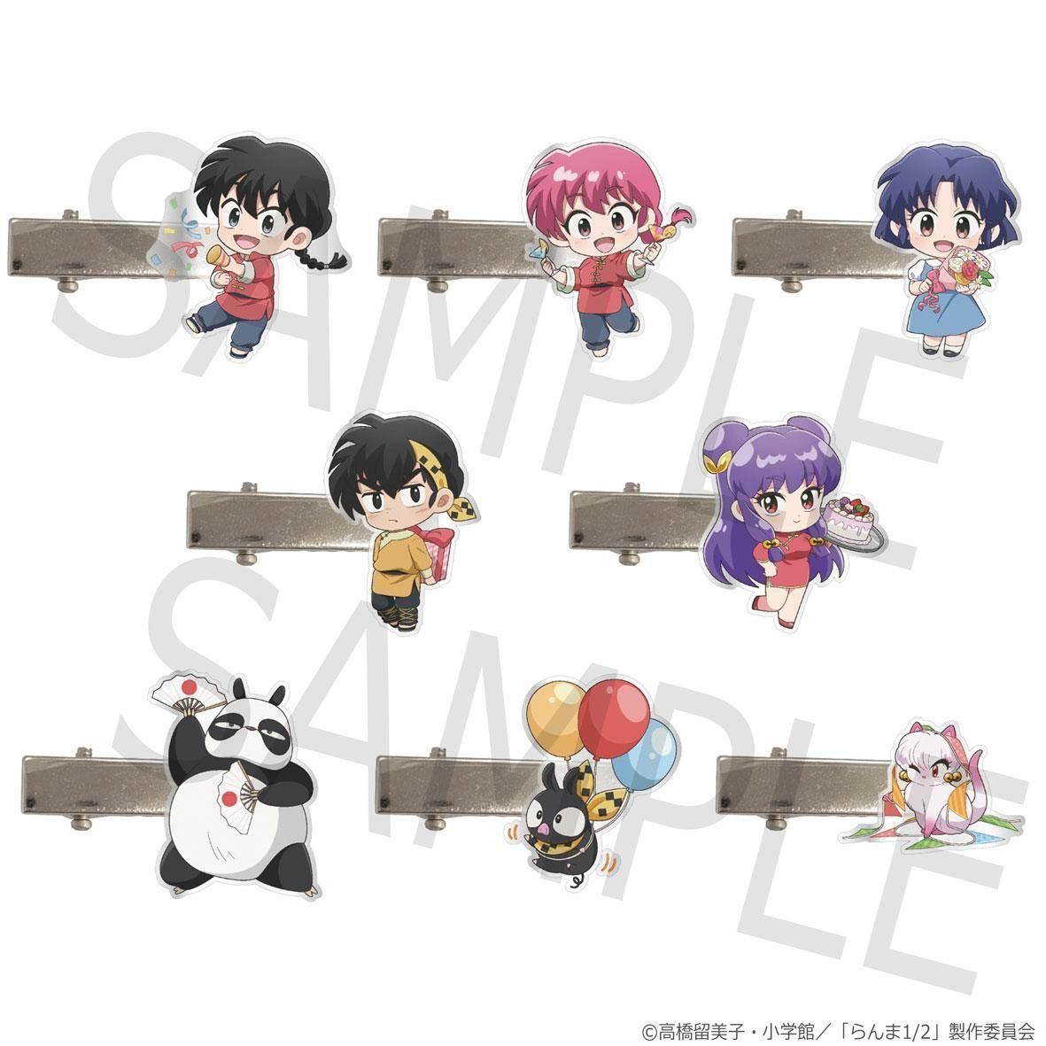 TVアニメ「らんま1/2」トレーディングミニヘアクリップ全8種【単品