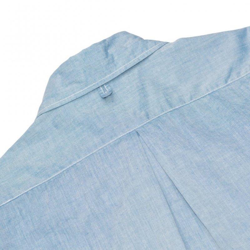 【ral/ラル】Player Short Sleeve Shirt Chambray- BICYCLESHOP GRINS