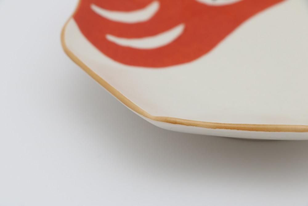 えんぎもの小皿 だるま - 石川の伝統工芸 九谷焼作家通販サイト