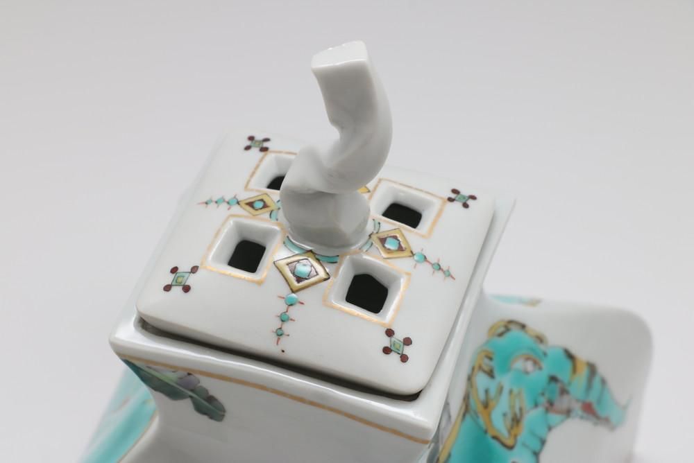 神象の絵 香炉 - 石川の伝統工芸 九谷焼作家通販サイト｜ギャラリー結