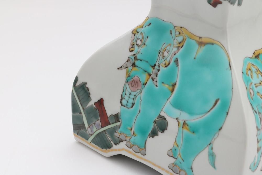 神象の絵 香炉 - 石川の伝統工芸 九谷焼作家通販サイト