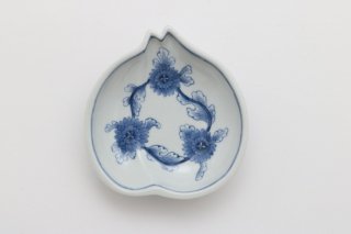 菊花 桃型小皿