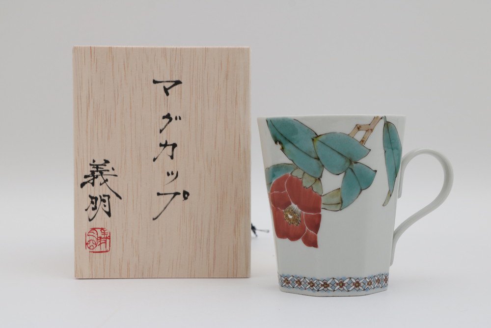 マグカップ 椿 - 石川の伝統工芸 九谷焼作家通販サイト｜ギャラリー結