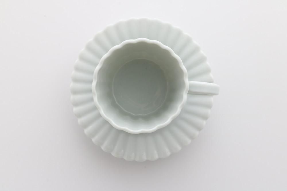 菊直 デミタスC/S 白 - 石川の伝統工芸 九谷焼作家通販サイト