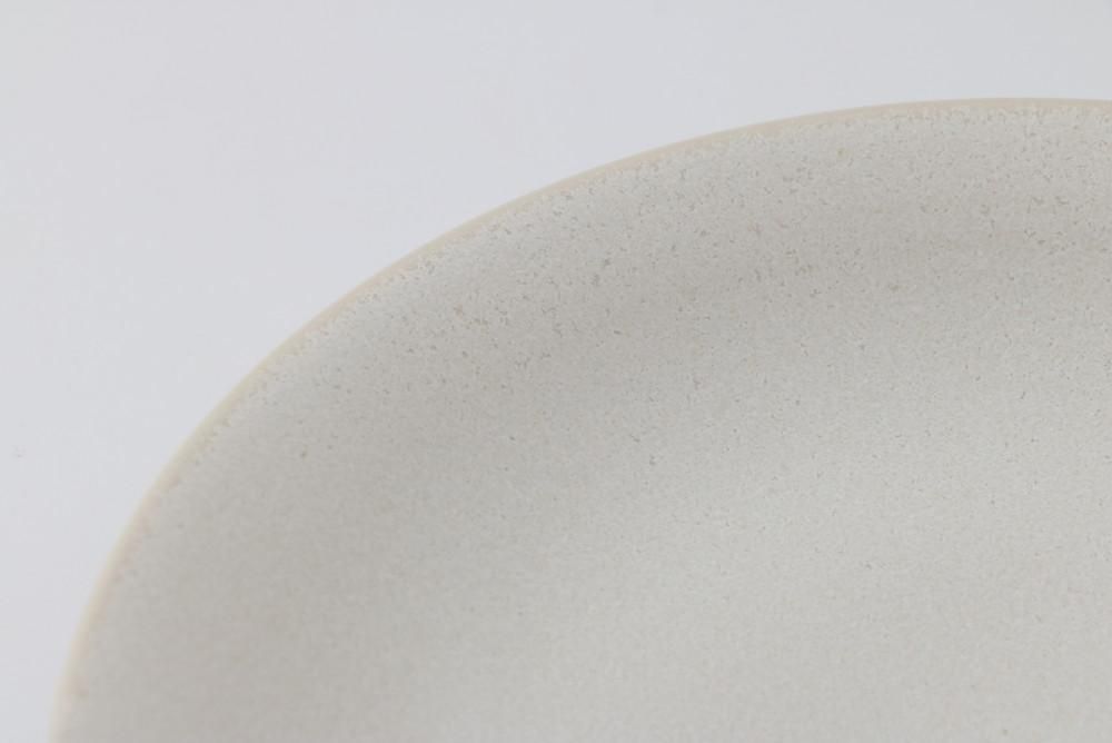 7寸 シノギ皿 白 - 石川の伝統工芸 九谷焼作家通販サイト