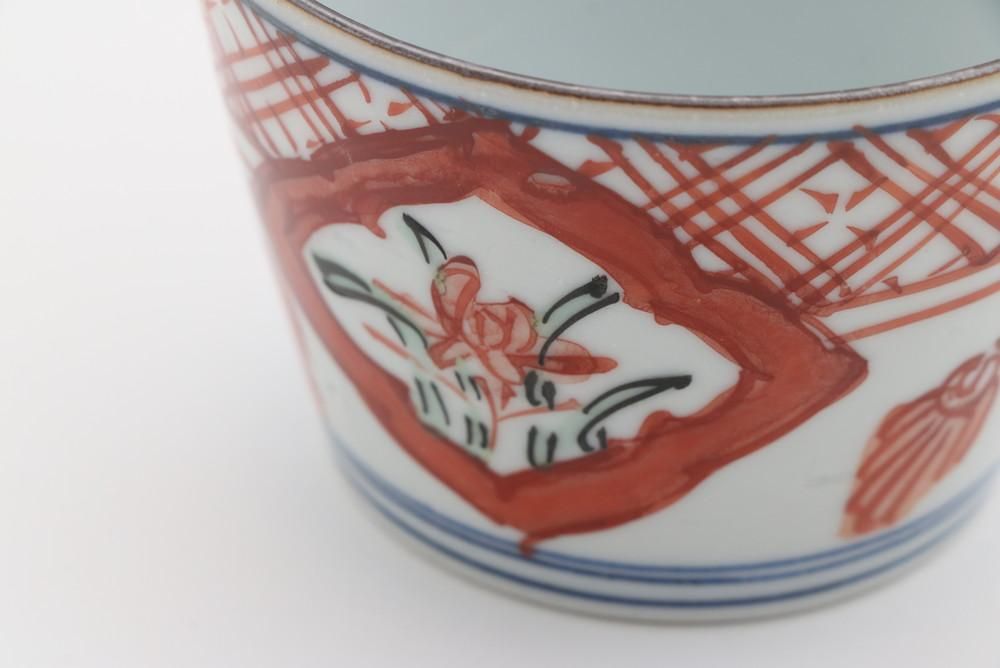 そば猪口 赤絵 - 石川の伝統工芸 九谷焼作家通販サイト