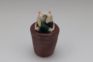 植木鉢のネコ no.3
