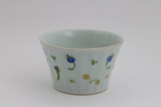 CUP 色絵花ちらし