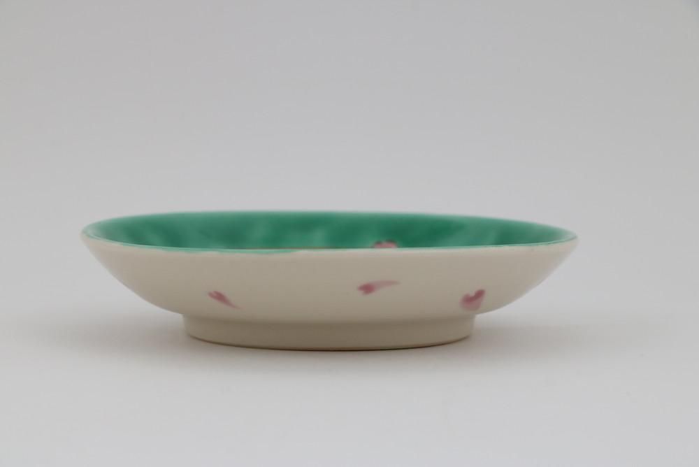 小皿 白うさぎとサクラ - 石川の伝統工芸 九谷焼作家通販サイト