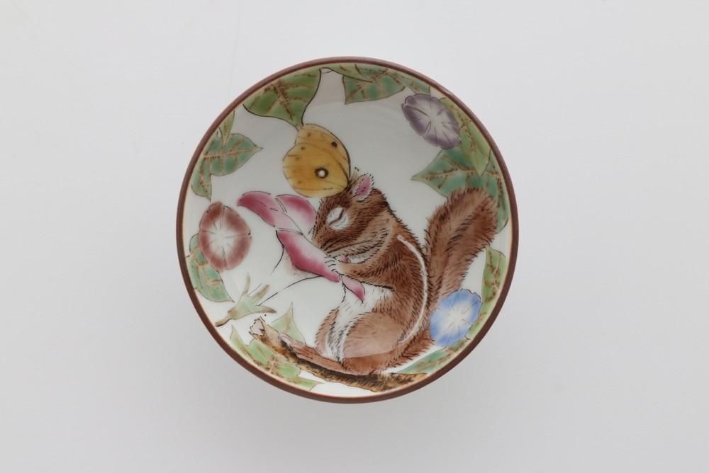 酒器 リスとアサガオ - 石川の伝統工芸 九谷焼作家通販サイト