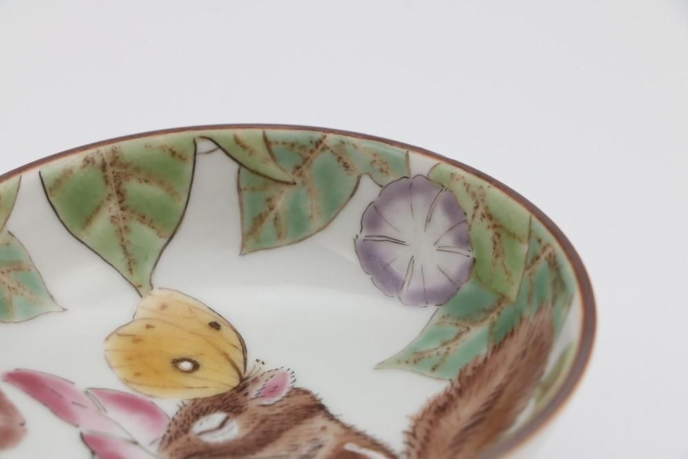 酒器 リスとアサガオ - 石川の伝統工芸 九谷焼作家通販サイト