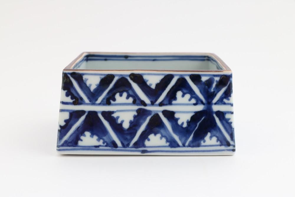 四方鉢 小 染付 - 石川の伝統工芸 九谷焼作家通販サイト