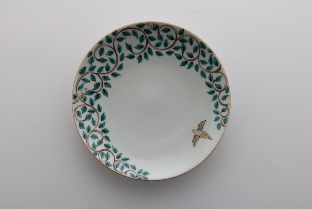 骨董　古伊万里　九谷　瀬戸　縦縞紋　松笠　麦わら　角福　平皿　膾皿　５客 骨董 古伊万里 九谷 瀬戸 縦縞紋 松笠 麦わら 角福 平皿 膾皿 5客