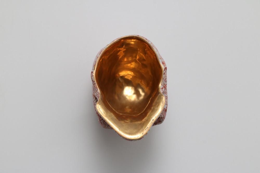 酒盃 髑髏 赤絵 - 石川の伝統工芸 九谷焼作家通販サイト｜ギャラリー結