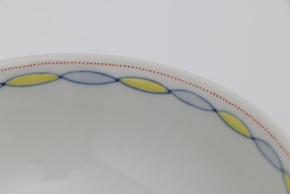 北井真衣 茶碗 九谷焼 絵付 染付 / 陶器 陶芸 作家 現代作家 美術 一点物 北井真衣 茶碗 九谷焼 絵付 染付 / 陶器 陶芸 作家 現代作家