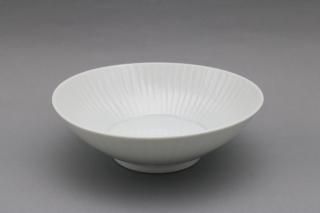 宮腰徳二さん 菊皿 中鉢 白 4客 九谷焼 作家作品 未使用品 綺麗