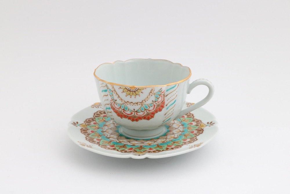 武州庵福茂作 カップ&ソーサー 煌細文 カップ＆ソーサー no.2 -