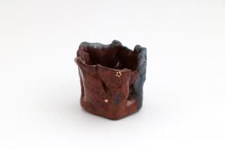 ◎九谷雅彩笹文 ぐい呑 谷敷正人 盃 酒器 ◎九谷雅彩笹文 ぐい呑 谷敷