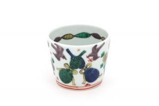 弦巻玲子　角小鉢 大 色絵筋駒文　3個 弦巻玲子 角小鉢 大 色絵筋駒文 3個 弦巻 玲子 - 石川の伝統工芸