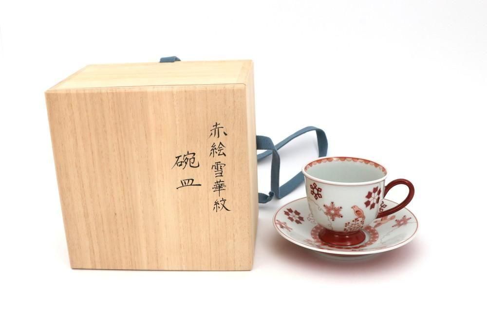 碗皿 赤絵雪華紋 no.1 - 石川の伝統工芸 九谷焼作家通販サイト