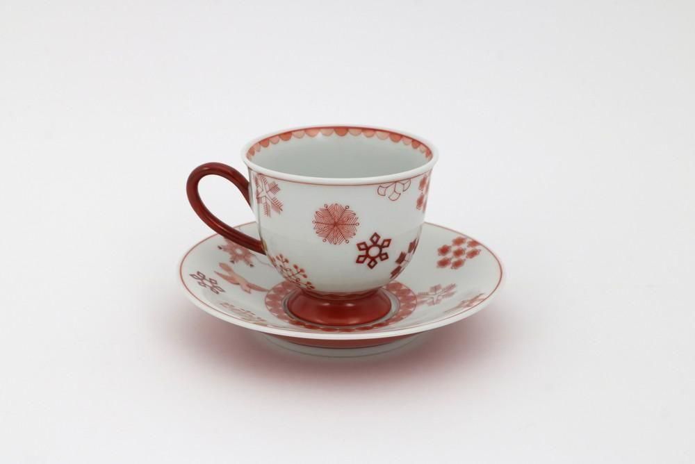 碗皿 赤絵雪華紋 no.1 - 石川の伝統工芸 九谷焼作家通販サイト