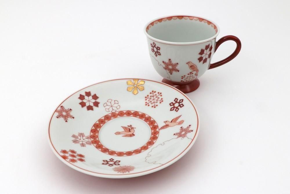 碗皿 赤絵雪華紋 no.1 - 石川の伝統工芸 九谷焼作家通販サイト