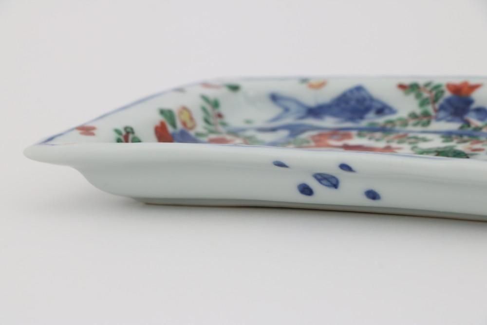 長四角皿 染付魚藻文 - 石川の伝統工芸 九谷焼作家通販サイト