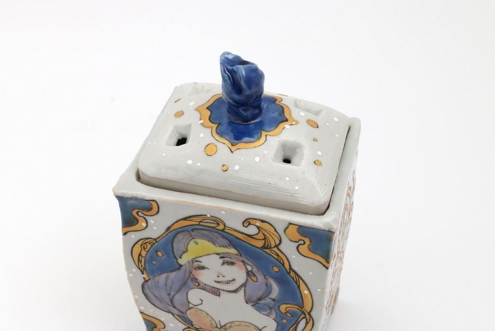 魔法の香炉 青 - 石川の伝統工芸 九谷焼作家通販サイト