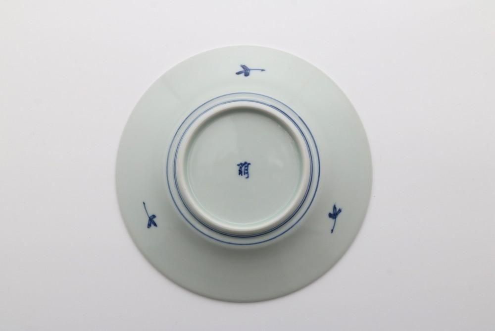 リム丸皿 染付唐草文 - 石川の伝統工芸 九谷焼作家通販サイト