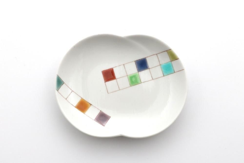 九谷49 まめ皿 色模様 B - 石川の伝統工芸 九谷焼作家通販サイト