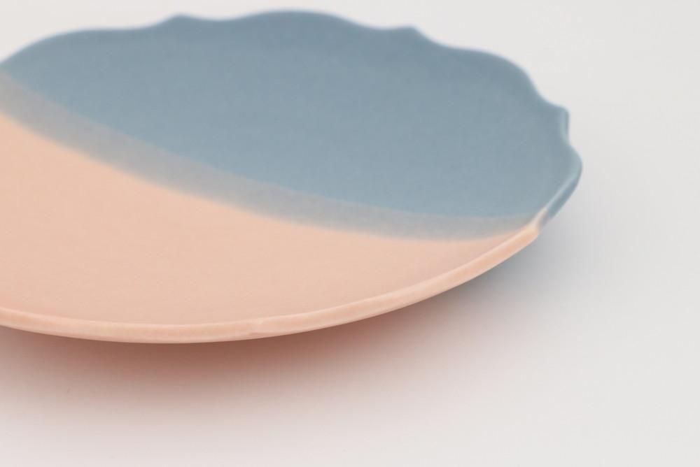 ぱんちゃん　九谷焼　山岸雄三　絵変わり　中皿揃　輪花　木箱有 ぱんちゃん様専用 九谷焼 山岸雄三 絵変わり 中皿揃 輪花 木箱有