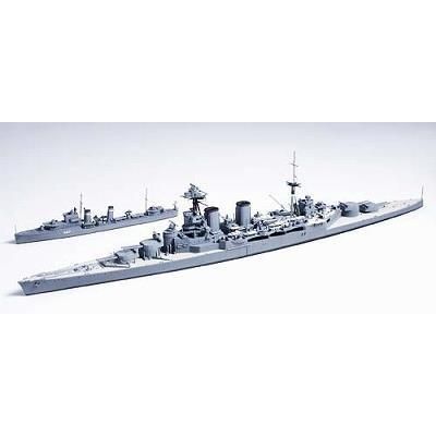 タミヤ】WL806) 1/700 イギリス海軍 巡洋戦艦 フッド&E級駆逐艦