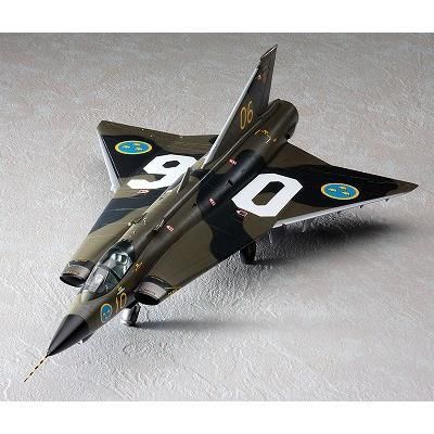 ハセガワ　1/48 ドラケン　完成品 ハセガワ 1/48 ドラケン ノーマル塗装 完成品HASEGAWA SAAB 35