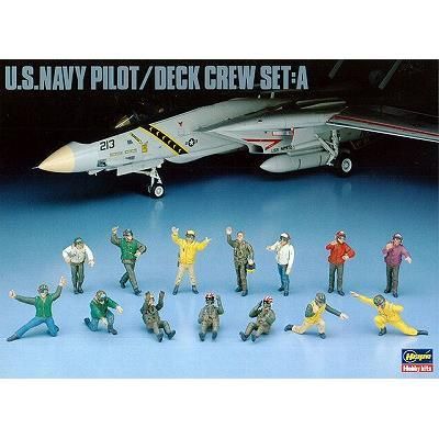 ハセガワ】X48-6)1/48 アメリカ ネイビーパイロット/デッキ ハセガワ】X48-6)1/48 アメリカ ネイビーパイロット/デッキ