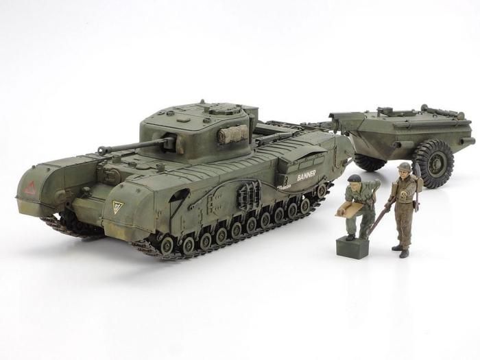 タミヤ】35100)1/35 イギリス チャーチル クロコダイル戦車 - 福岡の