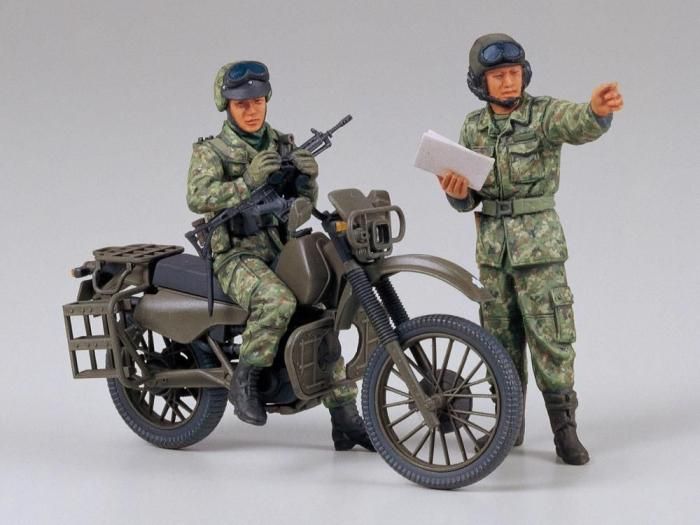 タミヤ】35245)1/35 陸上自衛隊 オートバイ偵察セット - 福岡の