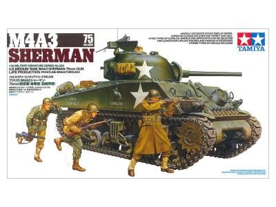 ڥߥ35250)1/35 ꥫ M4A3 㡼ޥ 75mmˤܡ()