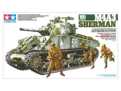 ڥߥ35251)1/35 ꥫ M4A3 㡼ޥ 105mmˤܷ(ͷٱ)