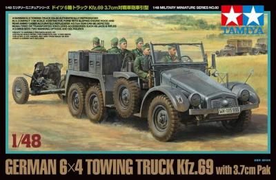 ڥߥ32580)1/48 ɥ 6إȥå Kfz.69 3.7cmˤ