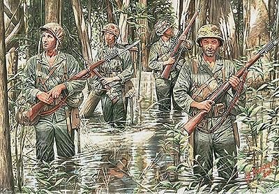 マスターボックス】MB3589)1/35 米・海兵隊4体太平洋戦争
