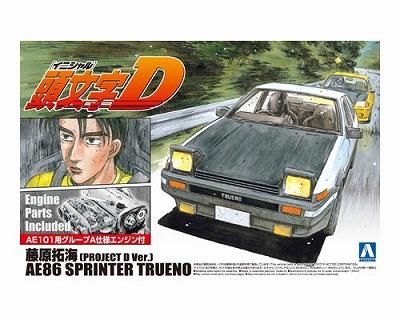 アオシマ 頭文字d 1 1 24 藤原拓海 Ae86スプリンタートレノ プロジェクトd仕様 頭文字d ホビーボックス