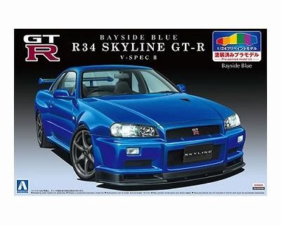 アオシマ】プリペイントモデル No.31)1/24 R34 スカイライン GT アオシマ】プリペイントモデル No.31)1/24 R34 スカイライン GT