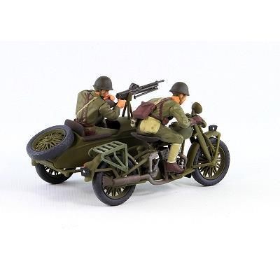 未使用品　ピットロード　1/35 日本陸軍　97式　側車付自動二輪陸王　兵士 ピットロード 1/35 日本陸軍 九七式側車付き自動二輪車 陸王