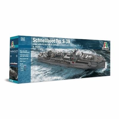 イタレリ】5620)1/35 ドイツ海軍魚雷艇 S-38 シュネルボート w イタレリ】5620)1/35 ドイツ海軍魚雷艇 S-38 シュネルボート w