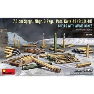 ڥߥ˥ȡ35375)1/35 7.5cm Sprgr.Nbgr.&Pzgr. Patr. Kw.K.40(Stu.K.40)Ȣդˤ