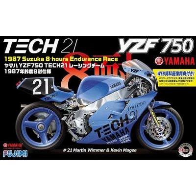 フジミ】BIKE9)1/12 ヤマハ YZF750 TECH21レーシングチーム 1987年鈴鹿8耐仕様 - ホビーボックス